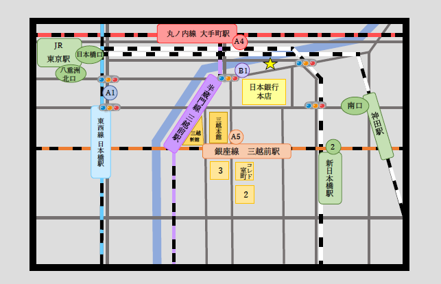 Jホテル東京ジオ周辺マップ
